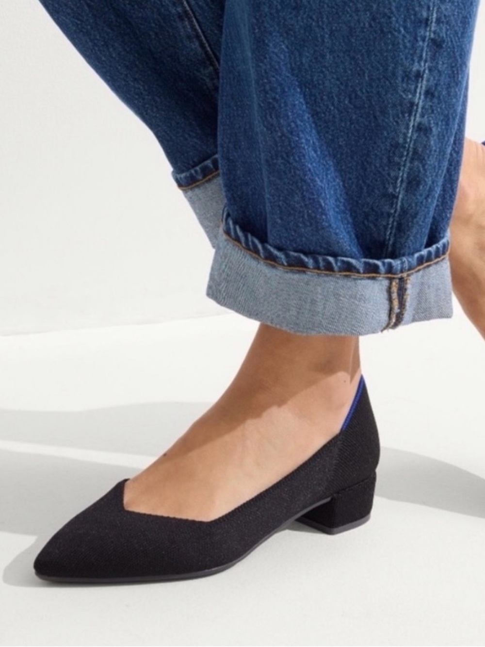 Rothy’s Black The High Point Comfort Heel